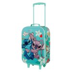 Lilo et stitch love valise  roulettes soft 3d, turquoise