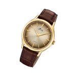 Lotus montre homme retro analogique quartz cuir marron ul18517 / 1