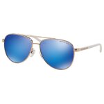 Lunette de soleil aviateur michael kors rose - m