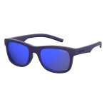 Lunette de soleil rectangulaire polaroid kids bleu - xxs