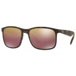 Lunette de soleil rectangulaire ray - ban havana - l