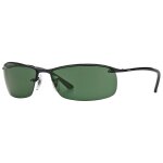 Lunette de soleil rectangulaire ray - ban noir - s