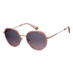 Lunette de soleil ronde polaroid rose - s