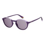 Lunette de soleil ronde polaroid violet - s