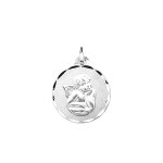 Mdaille - argent 925 - ange - diamtre : 15mm