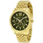 Michael kors homme bracelet ton - or - en acier inoxydable quartz montre mk8446