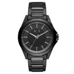 Montre armani exchange en acier noir