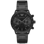 Montre emporio armani en acier noir