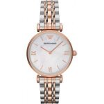 Montre femme armani retro ar1683 argent