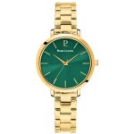 Montre femme chouquette cadran vert bracelet acier dor�