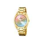Montre femme festina boyfriend collection en acier jaune etanche Montre femme festina boyfriend collection en acier jaune etanche