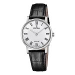 Montre femme festina chiffres romains cuir noir Montre femme festina chiffres romains cuir noir