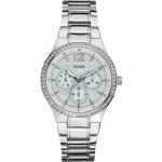  montre  guess mesdames argent bracelet montre w14544l1