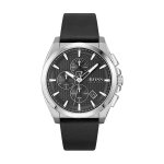 Montre homme hugo boss black sport lux en cuir noir