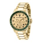 Montre homme maserati sfida en mtal jaune