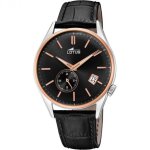 Montre lotus homme acier cuir noir 18356 / 3 Montre lotus homme acier cuir noir 18356 / 3