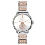 Montre michael kors en acier bicolore