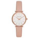 Montre michael kors en cuir rose