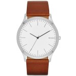 Montre skagen en cuir marron