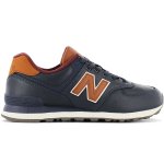 New balance classic 574 leather - hommes baskets sneakers chaussures bleu ml574 ml574omc - 40 1 / 2
