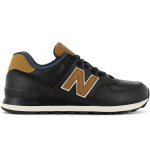 New balance classic 574 leather - hommes baskets sneakers chaussures noir ml574omd - 43