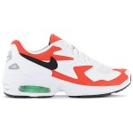 Nike air max 2 light - hommes baskets sneakers chaussures - rouge ao1741 - 101 - blanc - 42 1 / 2