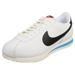 Nike cortez chaussures femme - baskets en cuir blanc et noir - 38