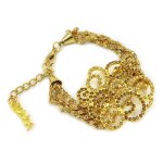 Noa [g8271] - bracelet crateur 'sissi' ambre dor