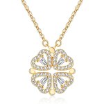 Nouveau non dballjrveinfini trefle a 4 feuille collier bijoux femme enfant fille argent 925, porte ...