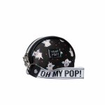 Oh my pop! pug porte - monnaie ovale, noir