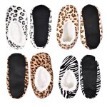 Pantoufles pour femme casa and co pack de 4 antidérapant animal Pantoufles pour femme casa and co pack de 4 antidérapant animal