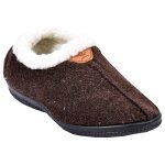 Pantoufle femme chausson cocooning md6088 marron - 38