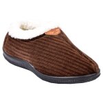 Pantoufle femme chausson cocooning md7281 marron velours - 40