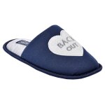 Pantoufle femme chausson fantaisie md6049 marine