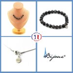 Parure bijoux bracelet collier 10 perles labradorite 8 mm. chaine en taille personnalisable.
