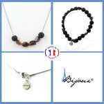 Parure bijoux bracelet collier perles pietersite des usa + lave 8 mm. taille personnalisable.