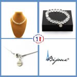 Parure bijoux bracelet collier perles quartz 8 mm. chaine en acier taille personnalisable. Parure bijoux bracelet collier perles quartz 8 mm. chaine en acier taille personnalisable.