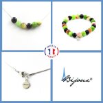 Parure bracelet collier perles agate noire + tourmaline melon d'eau 8 taille personnalisable. Parure bracelet collier perles agate noire + tourmaline melon d'eau 8 taille personnalisable.