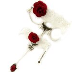 Parure crateur  courtisanes  ivoire rouge (dentelle)