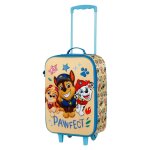 La pat' patrouille friendship valise  roulettes soft 3d, bleu