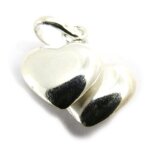 Pendentif argent coeurs duo Pendentif argent coeurs duo