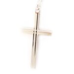 Pendentif argent croix rhodié Pendentif argent croix rhodié