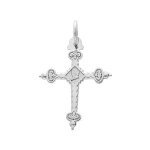 Pendentif argent platin� croix de savoie moyen mod�le 32 mm x 25 mm