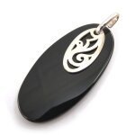 Pendentif argent  ruth  onyx