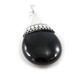 Pendentif argent  ruth  onyx