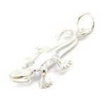 Pendentif argent  salamandre