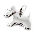 Pendentif argent  toutou d'amour