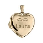 Pendentif cassolette coeur 20mm argent et dorure jaune vierge  graver (1 ou 2 photos droite et gauche) ...