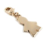 Pendentif charm  garon  plaqu or