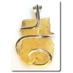 Pendentif cristal de copal argent 925 Pendentif cristal de copal argent 925